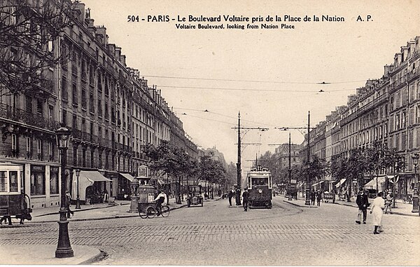 Boulevard Voltaire in the 1920s