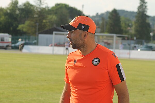 Tudor during Udinese training session in 2019