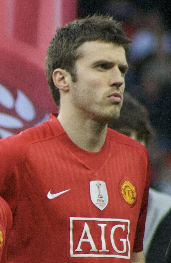 Carrick with Manchester United in 2009